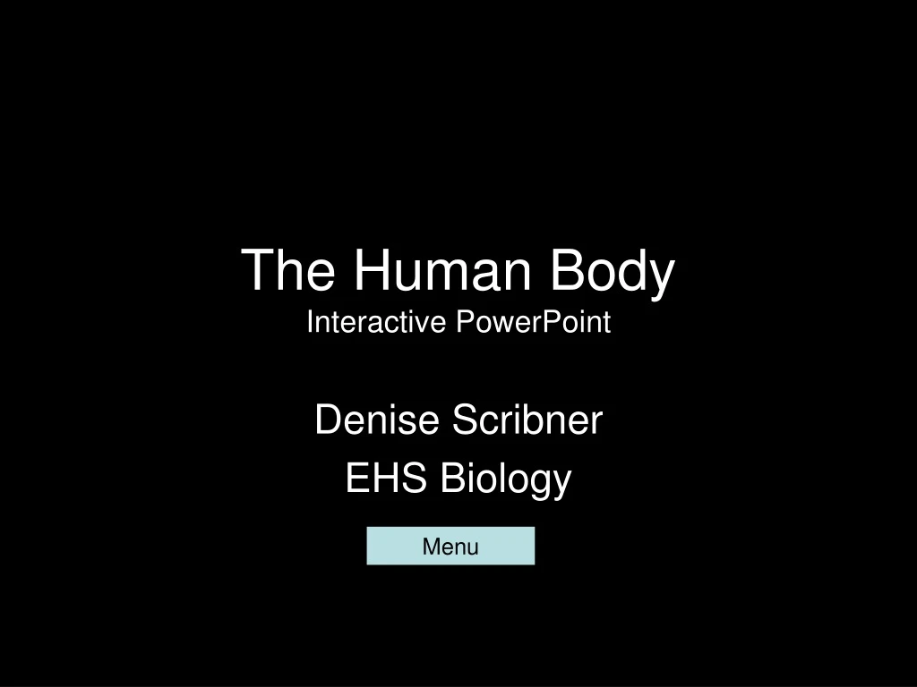 the human body interactive powerpoint