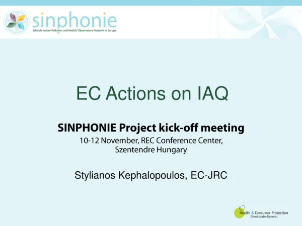 EC Actions on IAQ