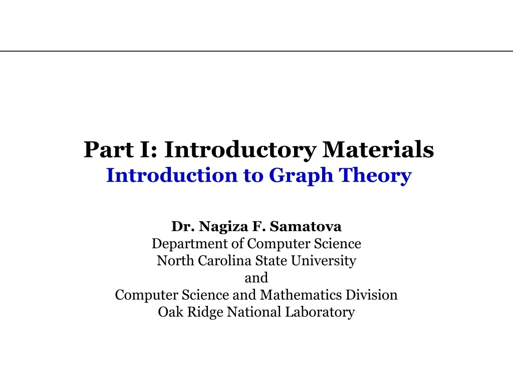 part i introductory materials introduction to graph theory