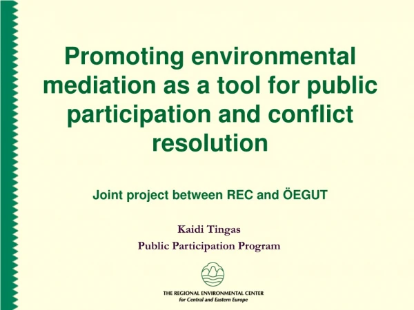 Kaidi Tingas Public Participation Program