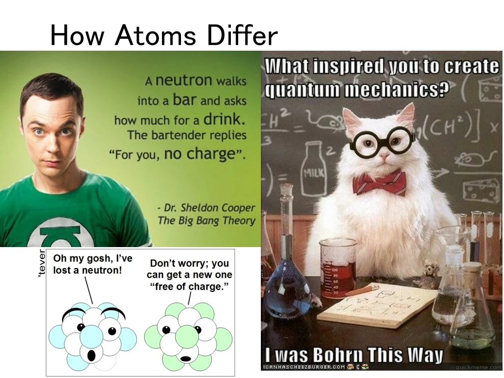 how atoms differ