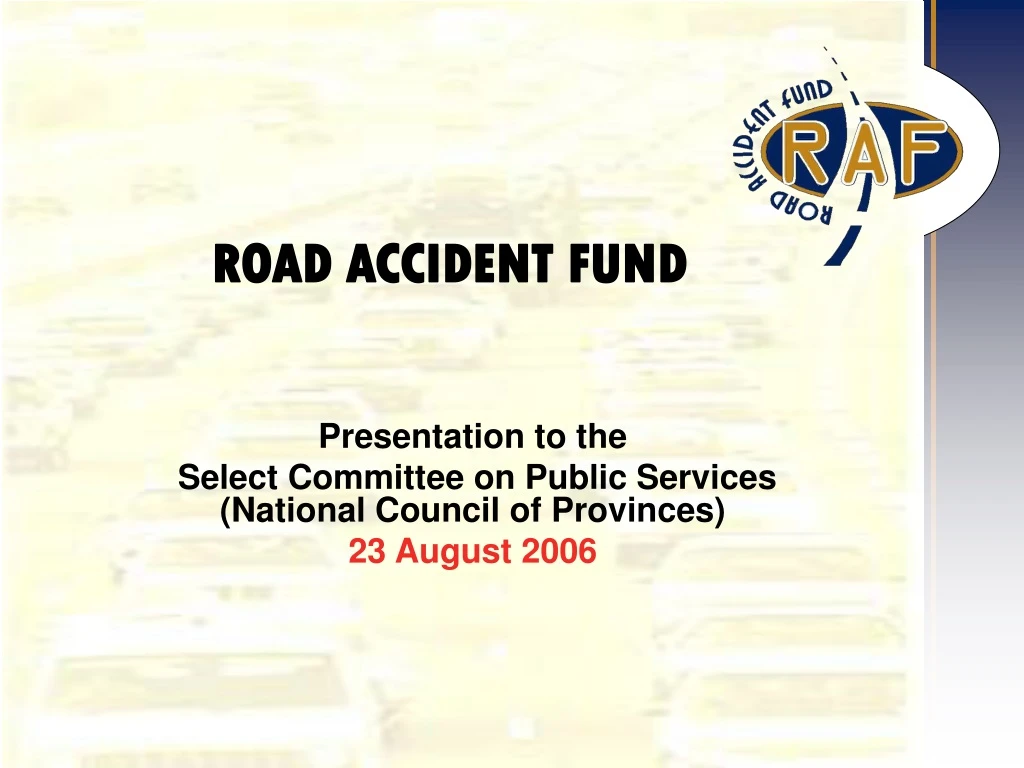 road accident fund