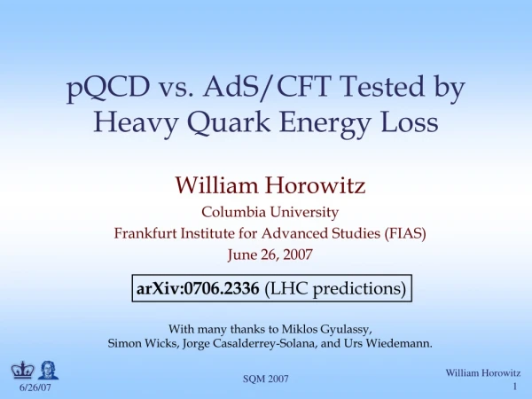 pQCD vs. AdS/CFT Tested by  Heavy Quark Energy Loss