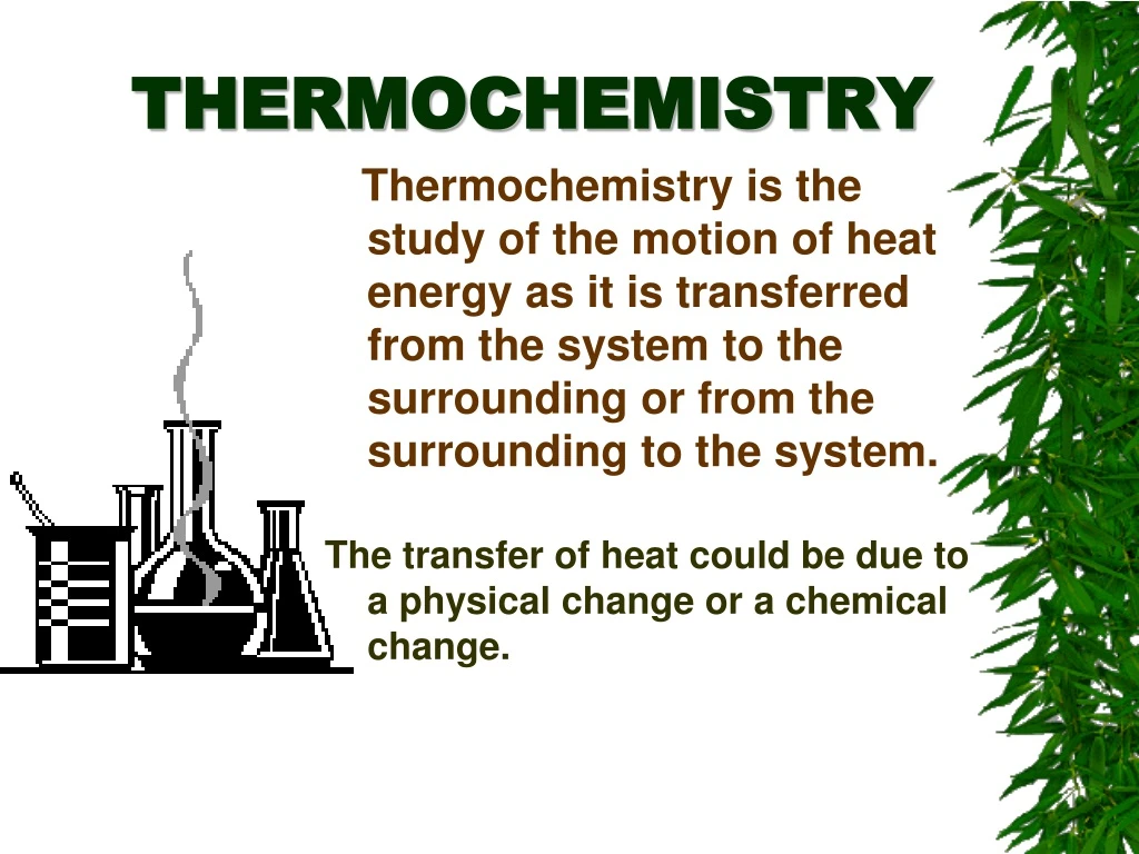 thermochemistry