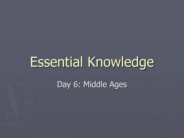 Essential Knowledge