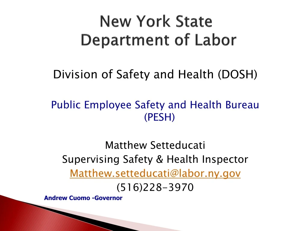 new york state department of labor