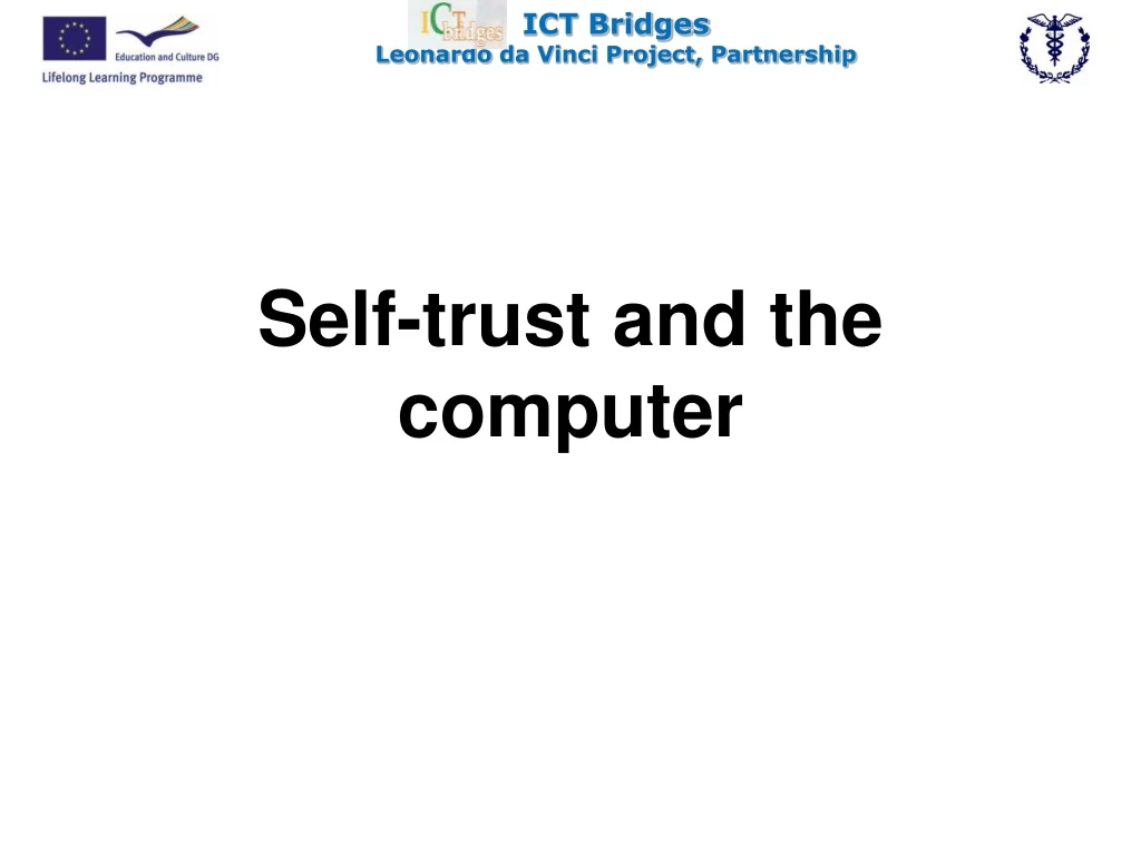 self trust and the computer