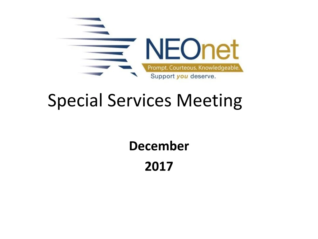 special services meeting
