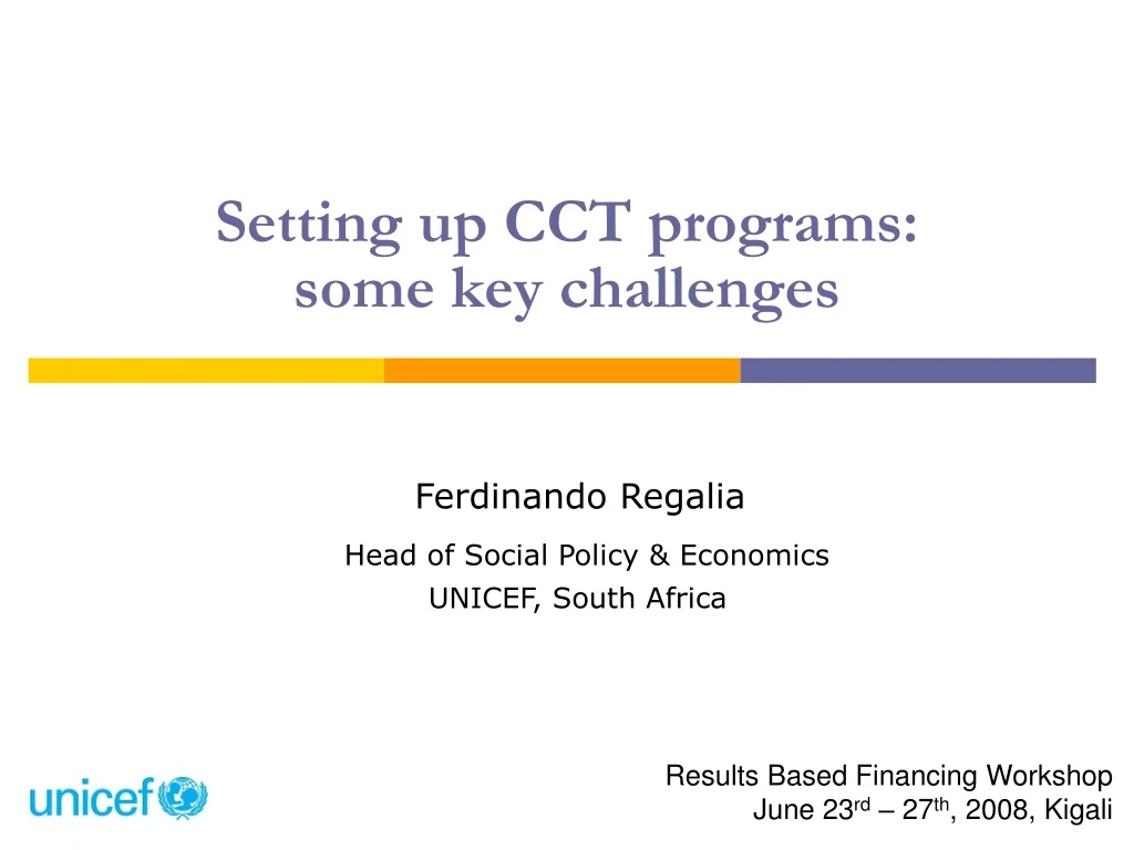 setting up cct programs some key challenges