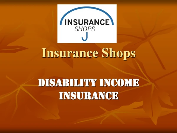 Insurance Shops