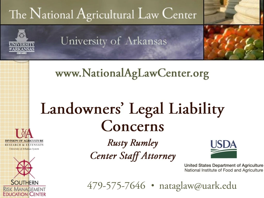 www nationalaglawcenter org