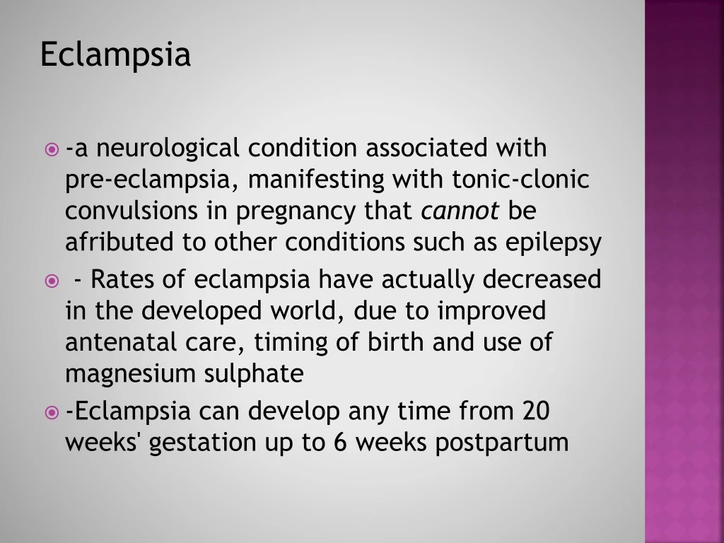 eclampsia