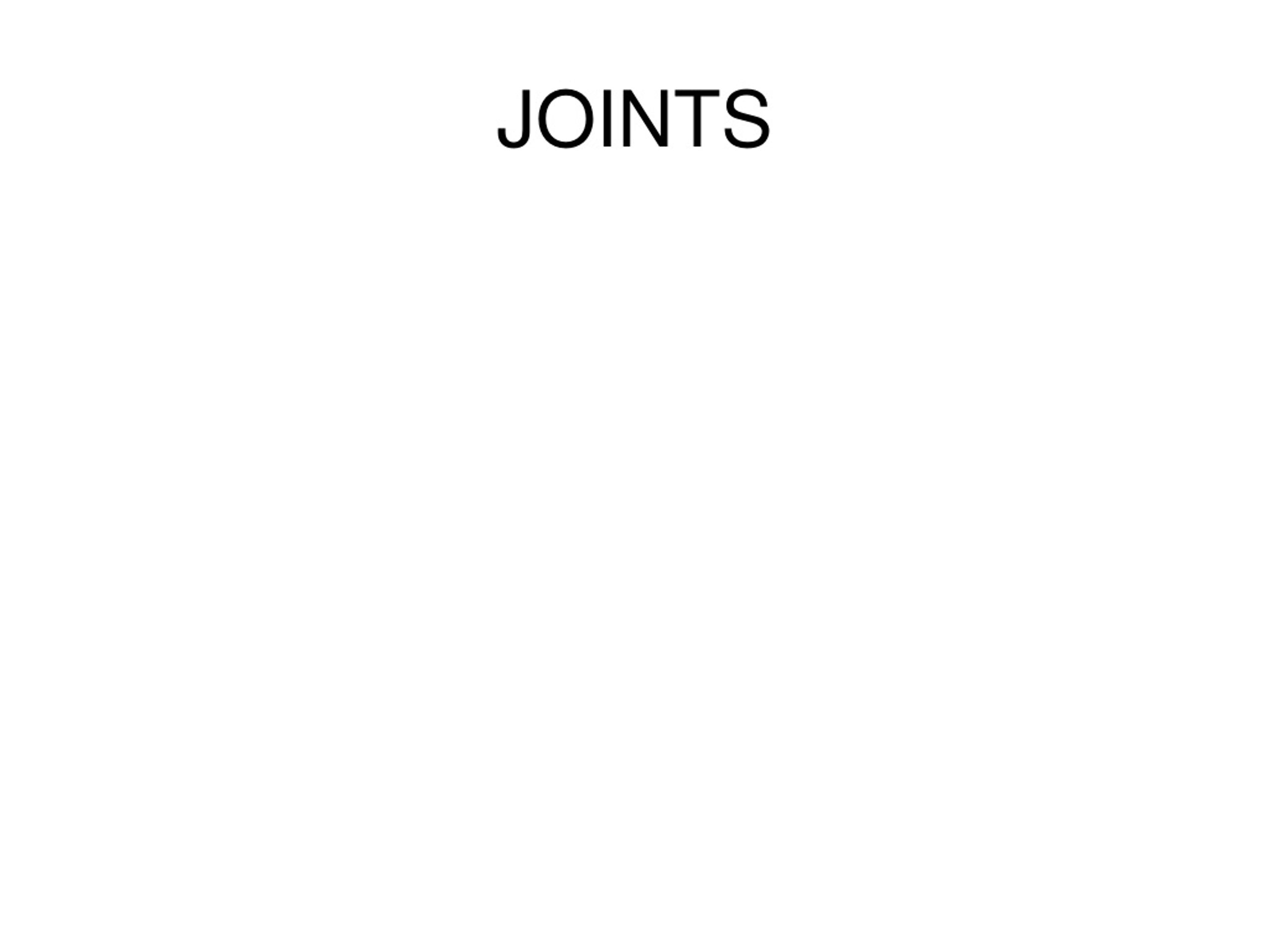 Joints: The Basics & Function - slide 1