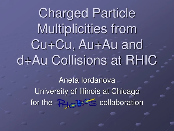 Charged Particle Multiplicities from Cu+Cu, Au+Au and d+Au Collisions at RHIC