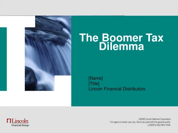 The Boomer Tax Dilemma