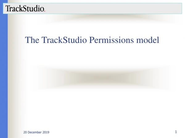 The TrackStudio Permissions model