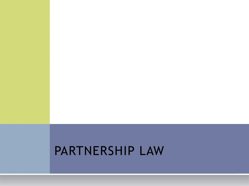 partnership law