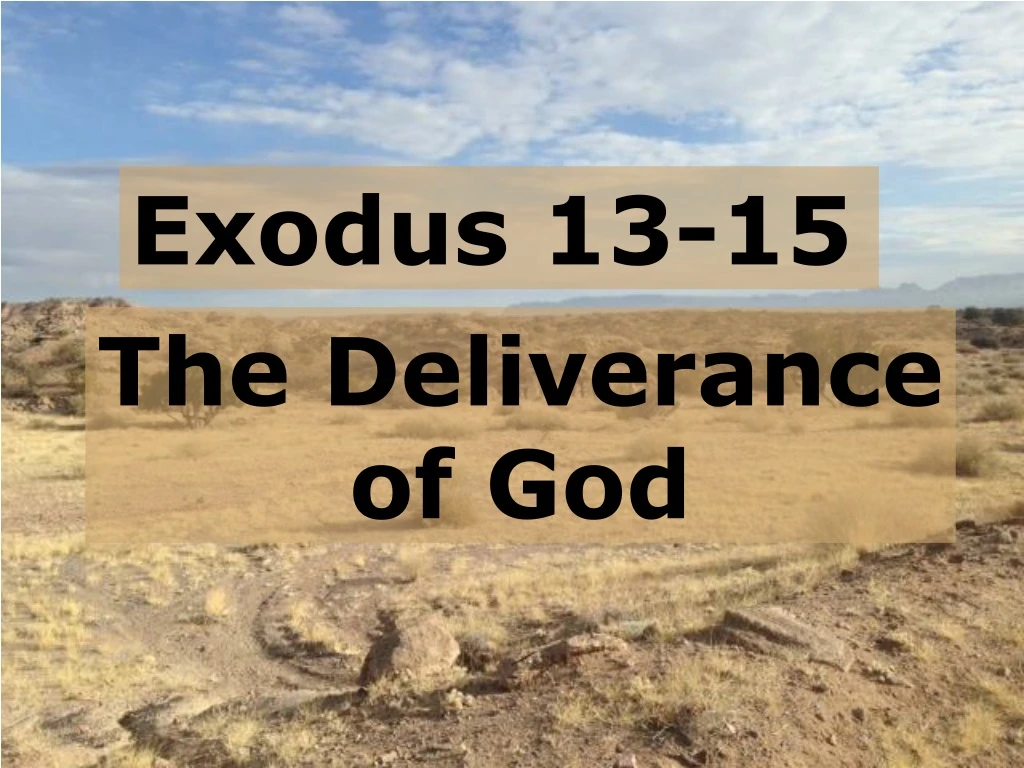exodus 13 15