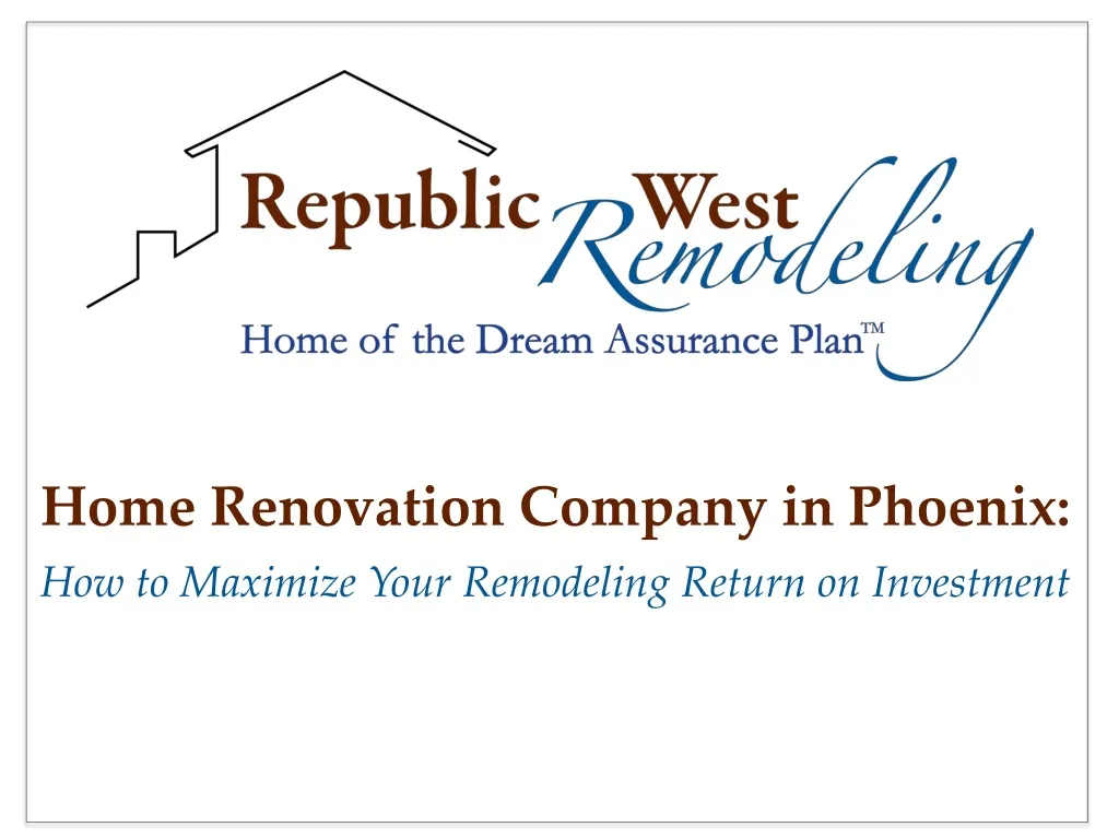 home renovation company in phoenix