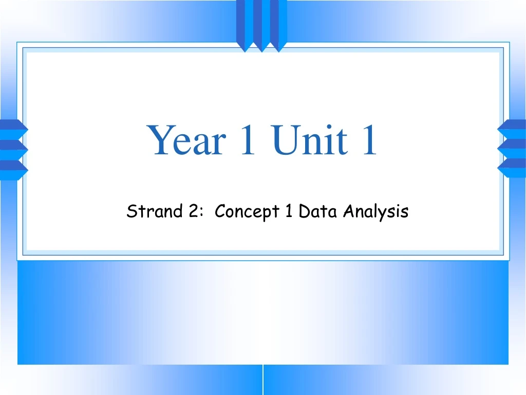 year 1 unit 1