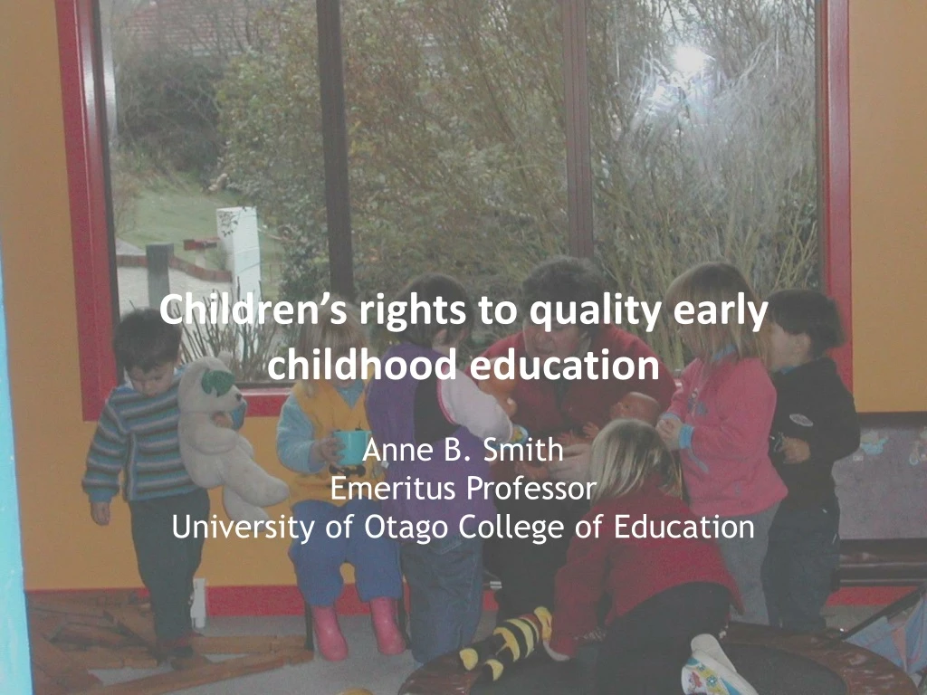 children s rights to quality early childhood education