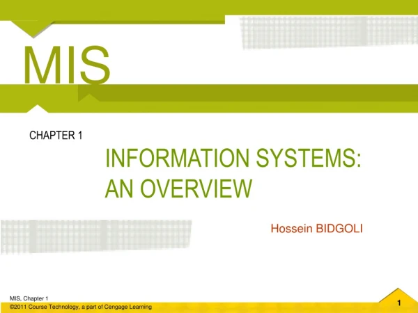 INFORMATION SYSTEMS: AN OVERVIEW