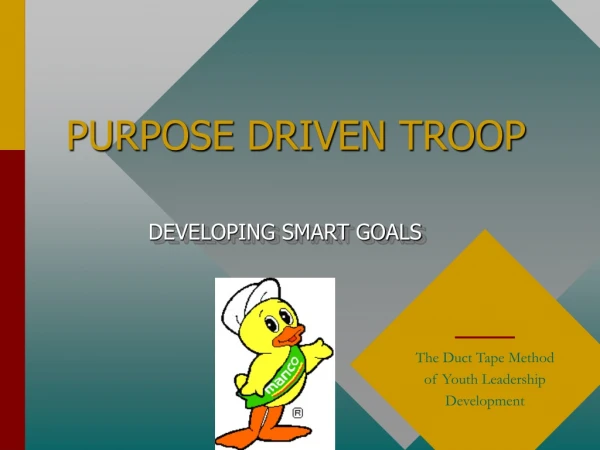 PURPOSE DRIVEN TROOP