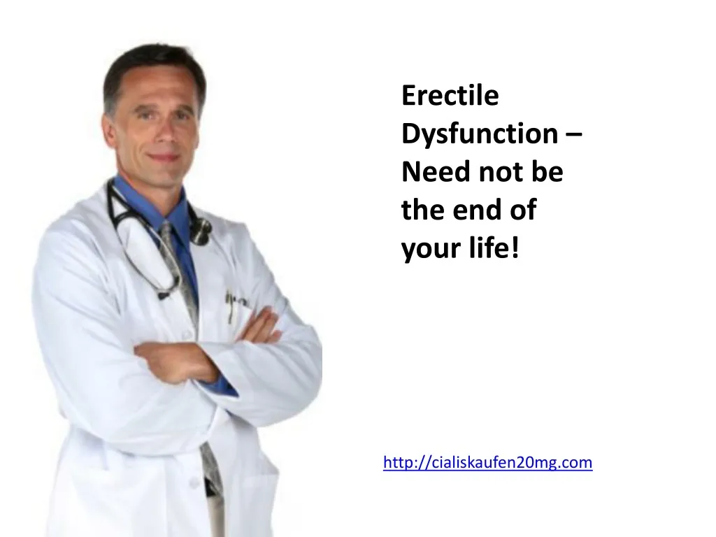 erectile dysfunction need not be the end of your