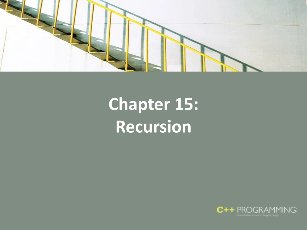chapter 15 recursion