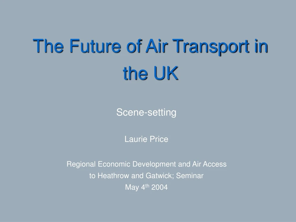 the future of air transport in the uk