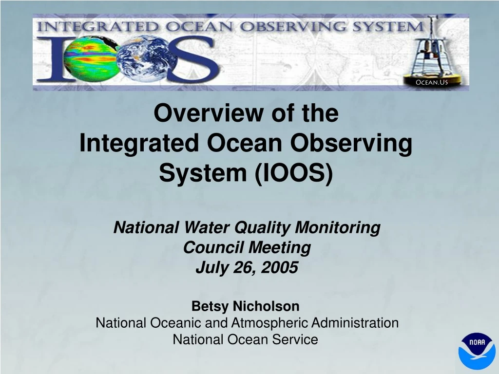 betsy nicholson national oceanic and atmospheric administration national ocean service