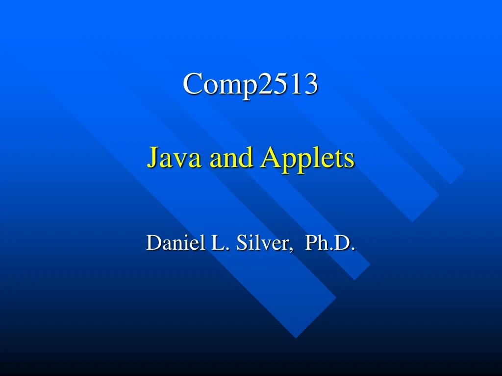 comp2513 java and applets