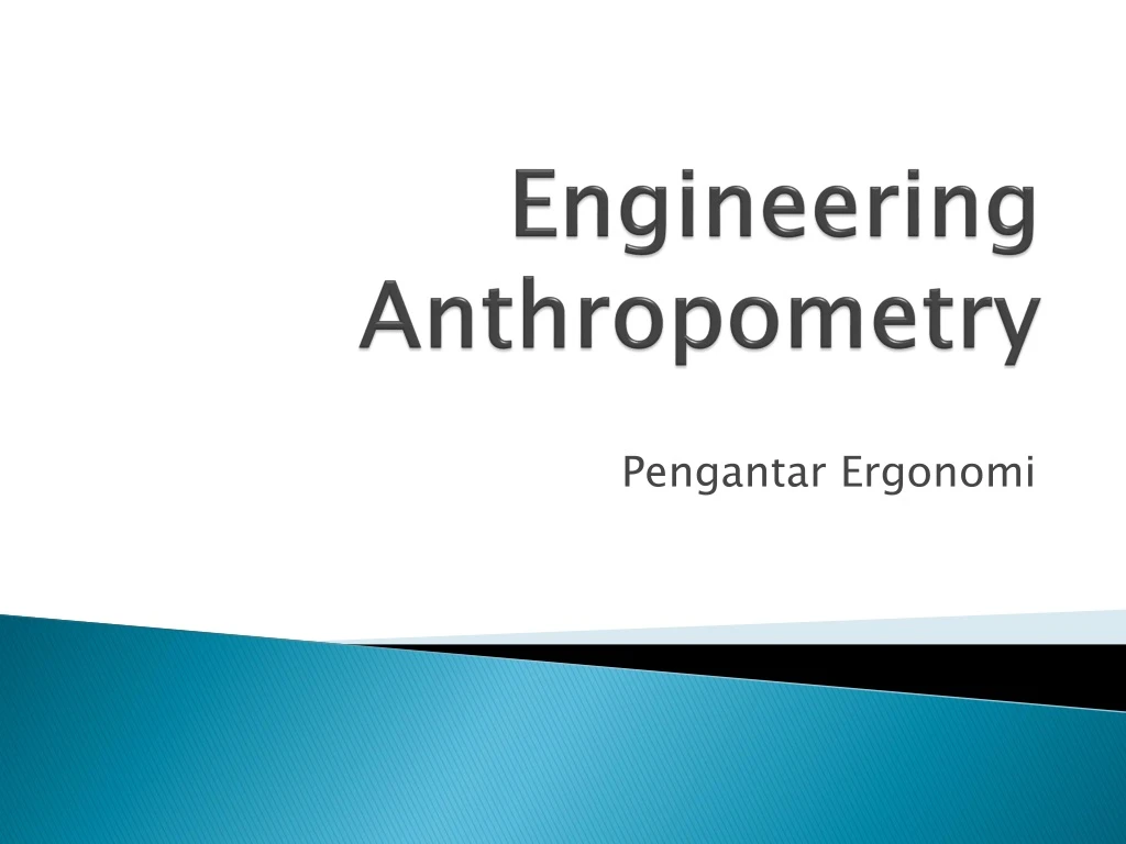 engineering anthropometry