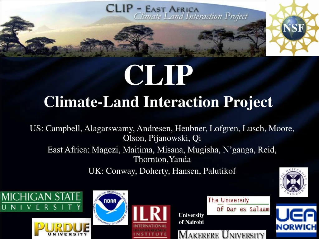 clip climate land interaction project