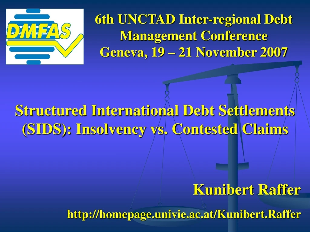 6th unctad inter regional debt management