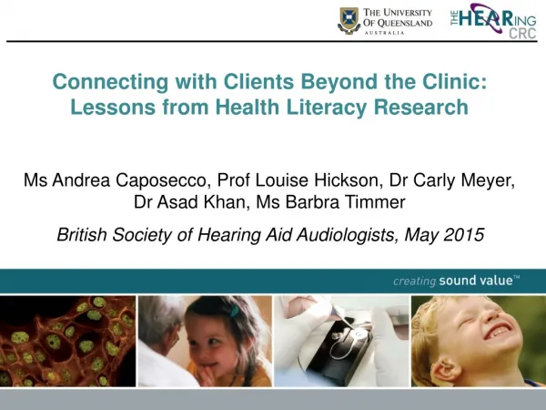 Connecting with Clients Beyond the Clinic: Lessons from Health Literacy Research