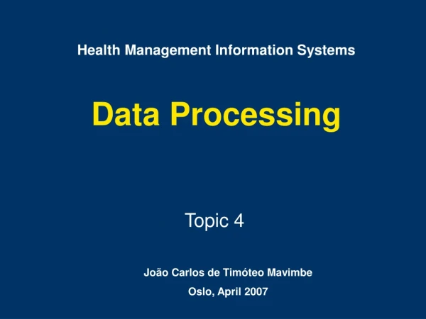 Data Processing