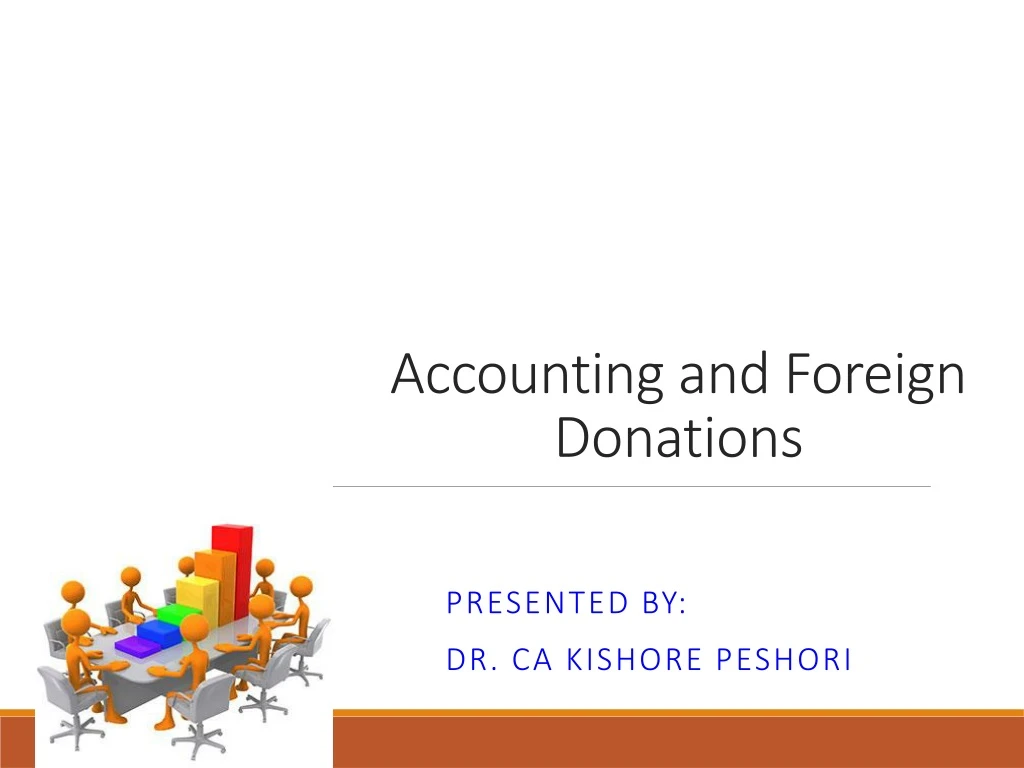 accounting and foreign donations