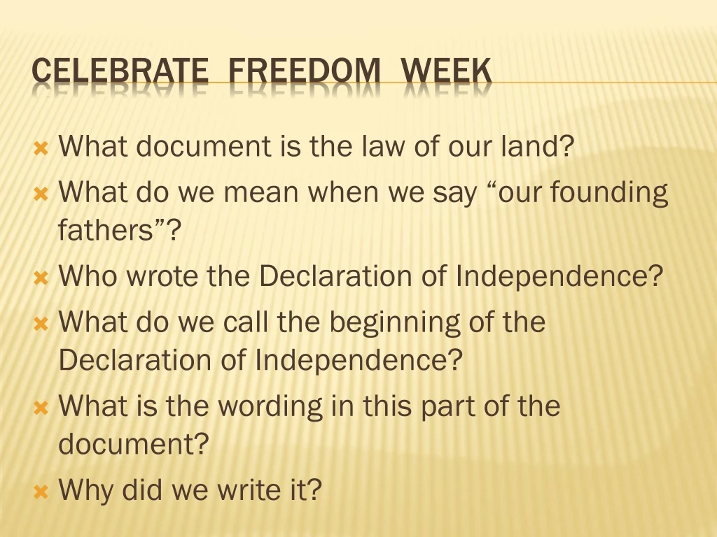 celebrate freedom week