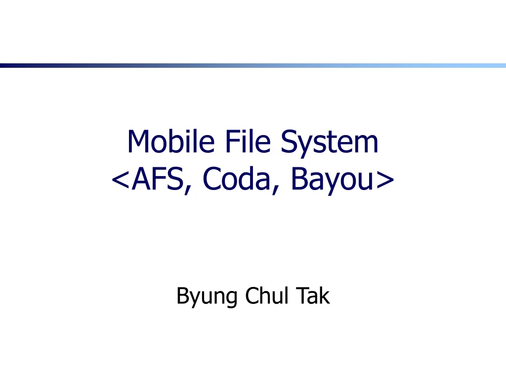 mobile file system afs coda bayou