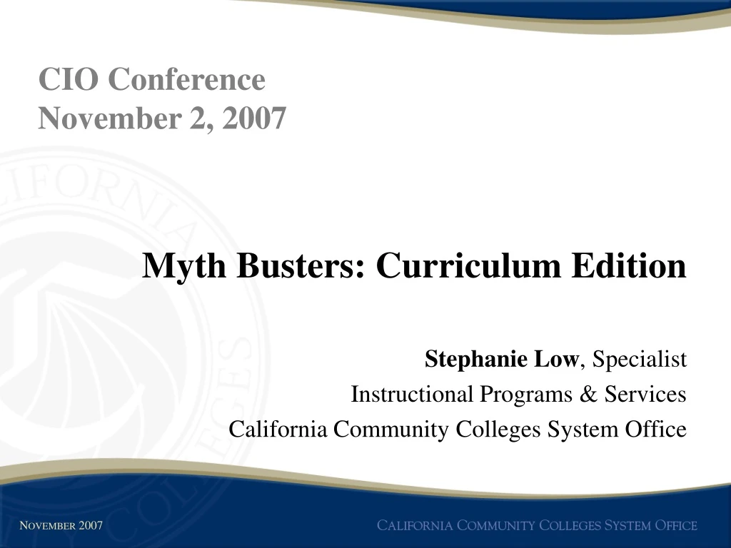 myth busters curriculum edition