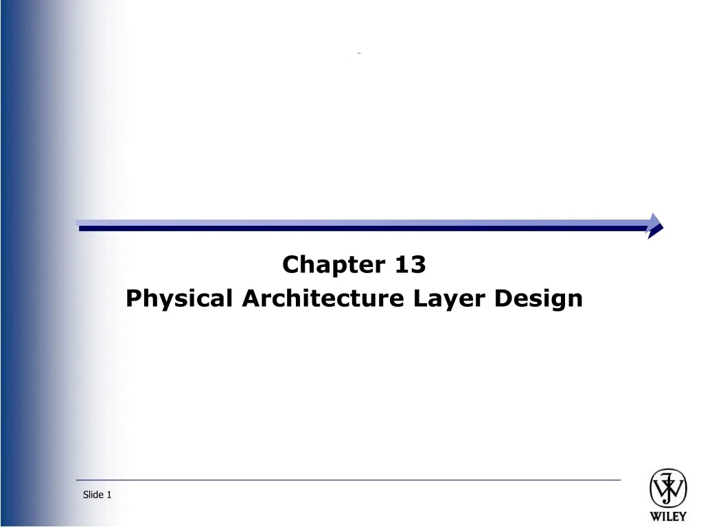 chapter 13 physical architecture layer design