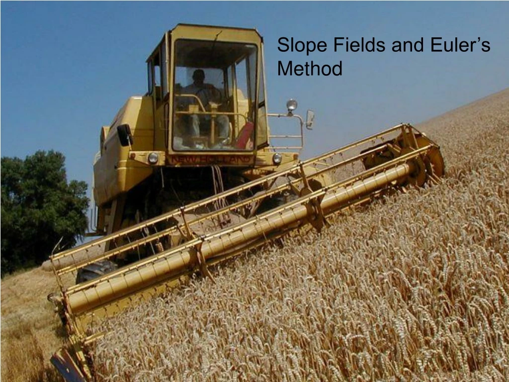 slope fields and euler s method