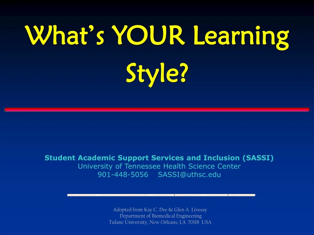 what s your learning style