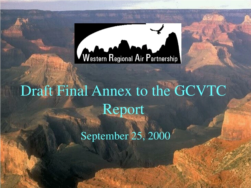 draft final annex to the gcvtc report