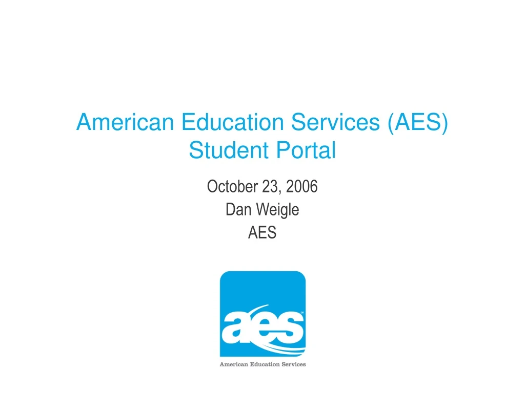 american education services aes student portal