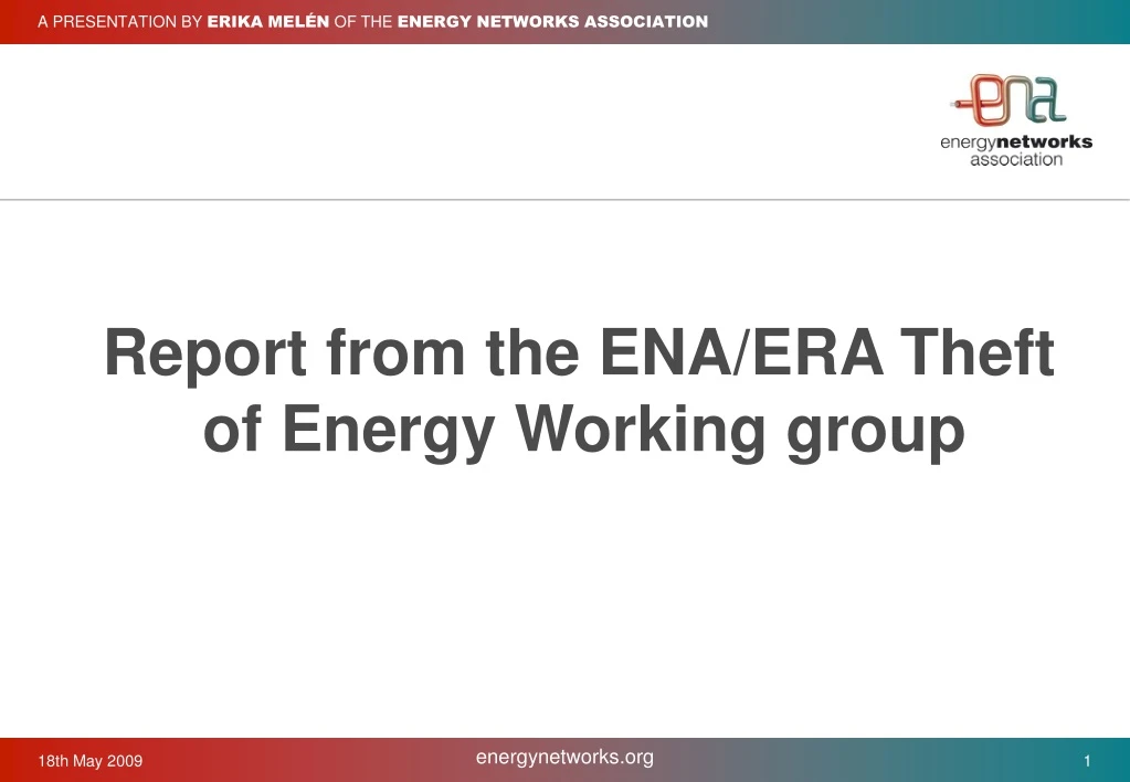 a presentation by erika mel n of the energy