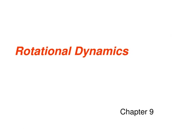 Rotational Dynamics