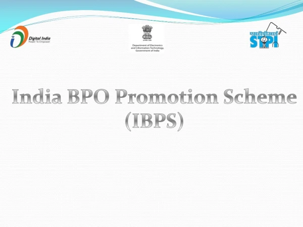India BPO Promotion Scheme (IBPS)