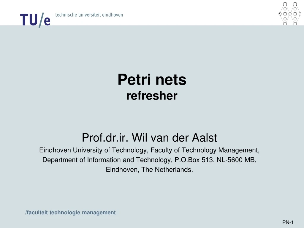 petri nets refresher